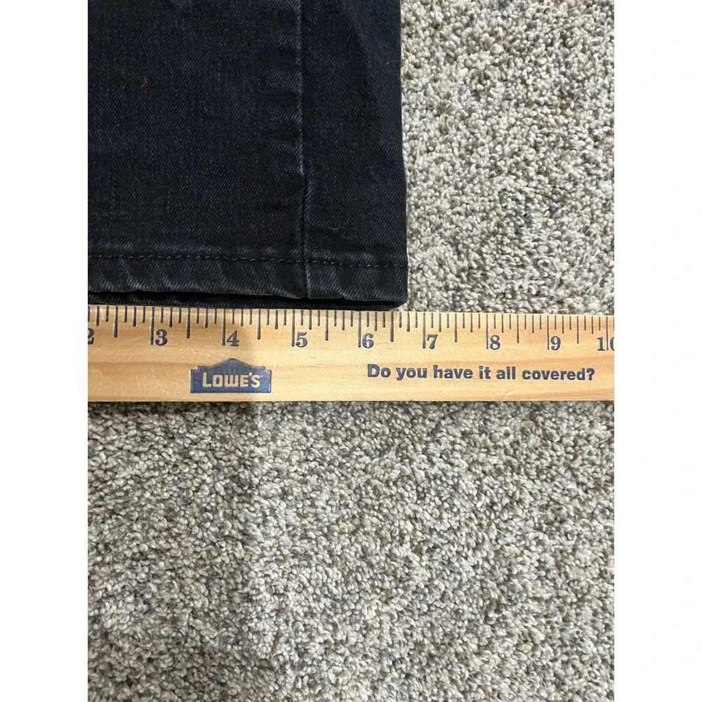 Levis 502‎ Regular Taper Black Jeans Mens 30x29 Cotton Stretch Denim Pants